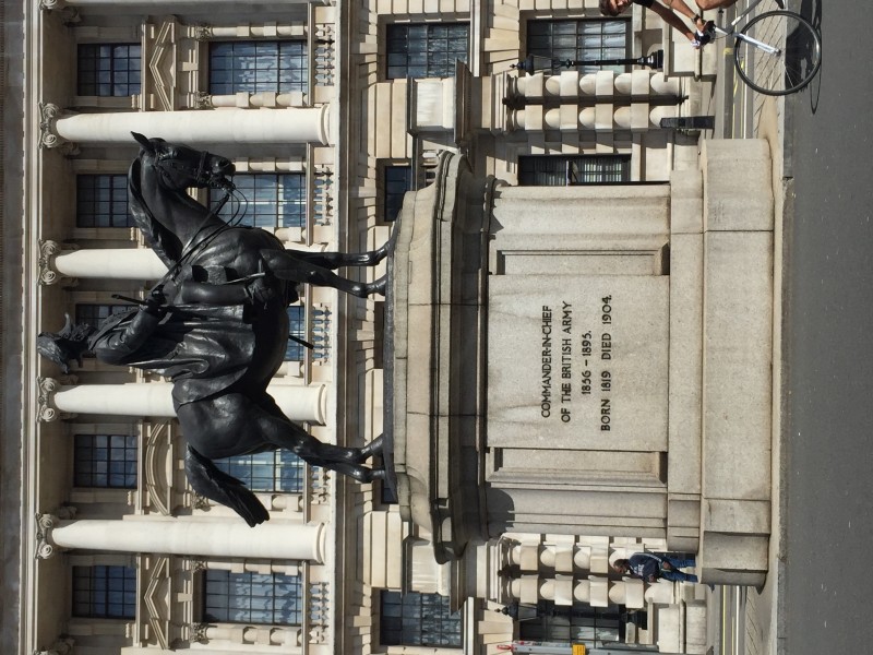 Walking along Whitehall, London