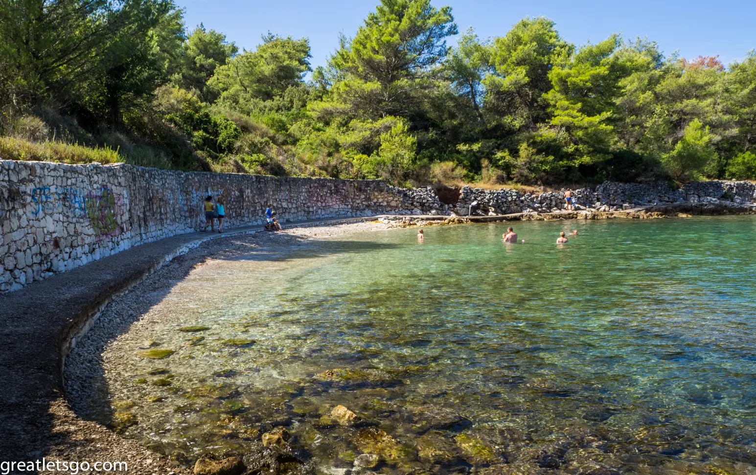 Our beach in Stari Grad, Croatia 