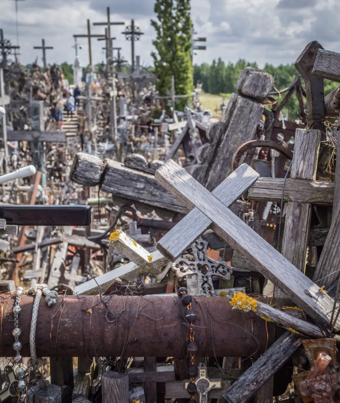 Hill of Crosses in Lithuania on July 22, 2019